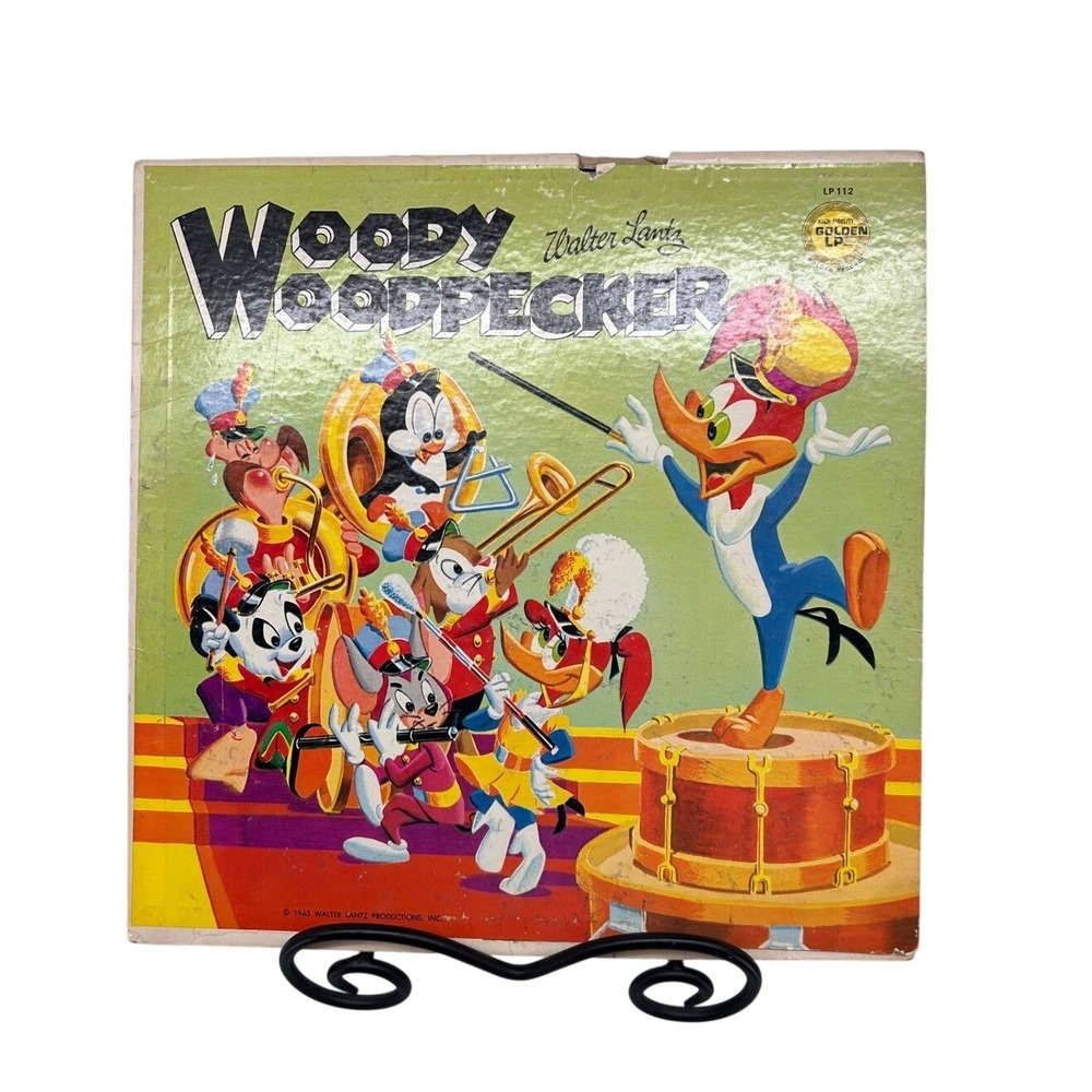 Woody Woodpecker Golden Records Vinyl LP 112 Original Cast Album Childrens Music